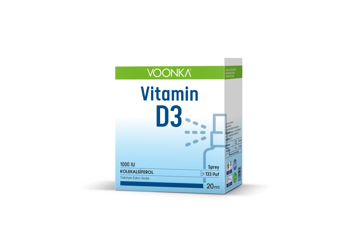 Voonka vitamin D3 kas & kemiklere katkıda bulunuyor