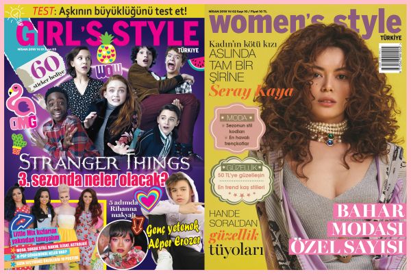 Women’s Style Türkiye ve Girl’s Style Türkiye Nisan 2018 sayısı bayilerde